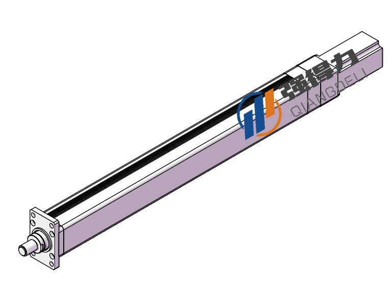强得力直线式伺服电动缸3D图